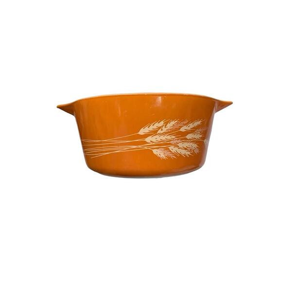 Pyrex Autumn Harvest Wheat Casserole Dish Set of Three 473-B 474-B 475-B - Picture 14 of 14